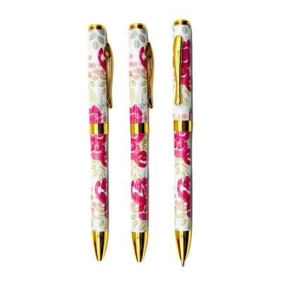 China Eco-Friendly Zhejiang Dingjun Customized Wholesale Advertising Metal Ballpoint Pen Revolving High End Pen for sale