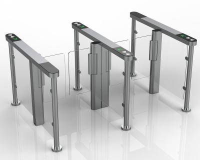 China Indoor High Security Access Control Optical Pedestrian Speed ​​Gate Turnstile Barrier Gate for Office and Hotels for sale