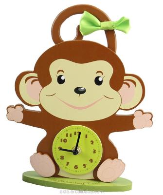 China Funny Monkey Home Time Bed Time Kids Gift Kids Bedroom Decoration Alarm Clock with Night Light and Music for sale