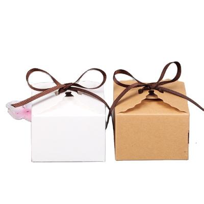 China Factory Wholesale Custom Recycled Paper Packaging Gift Candy Wedding Party Low MOQ Materials HXD Packaging Supplies Paper Boxes Ribbon for sale