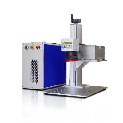 China Metal Plastic Raycus JPT 3W 5W Laser Marking Machine Air Cooled Desktop Fiber Optic Price for sale