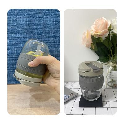 China OEM Sustainable 350ml Portable Eco-Friendly Reusable Gift Customized Tumbler Travel Coffee Mug Coffee Cup With Lid for sale