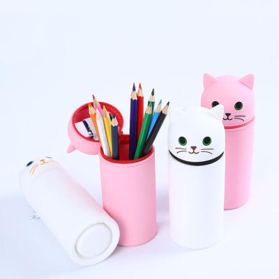 China Custom Printing Animal Logo Pencil Case Zipper Pencil Case Cartoon Design Pencil Holder Telescopic Pencil Case for Kids and Teenagers for sale