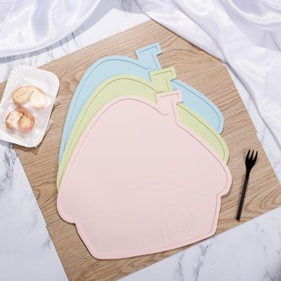 China Wholesale Viable Washable Reusable Tableware Mat Kids Silicone Placemat Place Mat for Toddler for sale