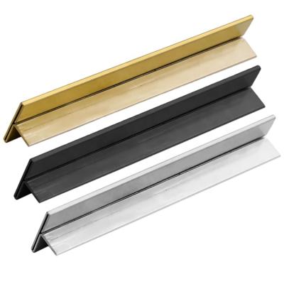 China Modern Decorated Stainless Steel Strip Tile Trims Brass Tiles Edge Trim Tile Corner for sale