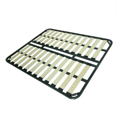 China Modern Hot Sale Unique Wooden Bed Frames Metal Frames Furniture Slat Material for sale