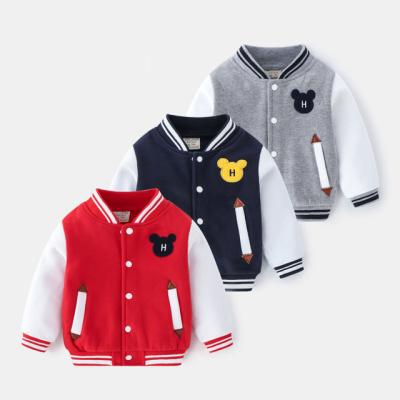 China Sale Mudkingdom Little Boys Kids Durable Warm Lightweight Baseball Coats Stylish Winter Jackets for sale