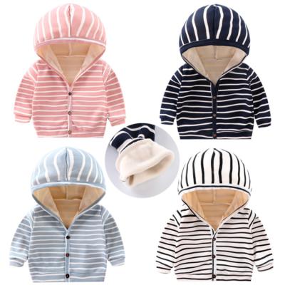 China Anti-wrinkle Mudkingdom Newborn Outwear Infant Warm Thickening Jacket Children's Baby Winter Hoodies Coat for sale