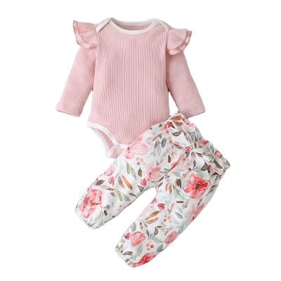 China Mudkingdom Eco-Friendly Washable Breathable Baby Clothing Set Baby 2 Pcs Factory Wholesale OEM Cotton Baby Romper Set for sale