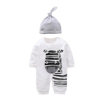 China Mudkingdom Wholesale Cute Hat Baby Boy / Girl Romper Jumpsuit Hot Sale Knitted Comfortable Breathable Washable Eco - Friendly for sale