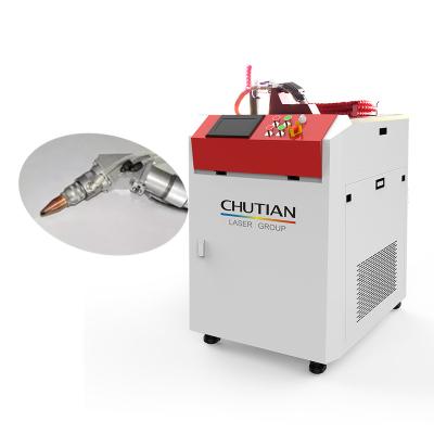 China Building Material Shops Chutian Handheld Spot Laser Welder 1000W 2000W Stainless Steel Fiber Laser Welding Machine for sale