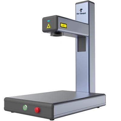 China Laser Marking EM-Smart 20w Raycus Desktop Fiber Laser Marker for Metal Plastic for sale