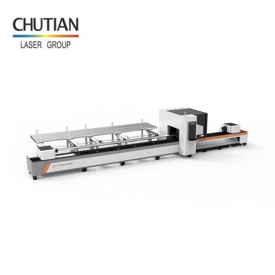 China SERVO MOTOR Metal Tube Fiber Laser Cutting Machine with 1000W 1500W 2000W 3000W for sale