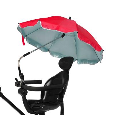 China UV-Resistant Chinese Supplier 8 Rib Shade Baby Stroller Clip Umbrella for sale