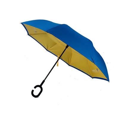 China Wholesale Custom Invert Umbrella Umbrella Double Layer Upright Reverse To Keep Out Wind And Rain for sale