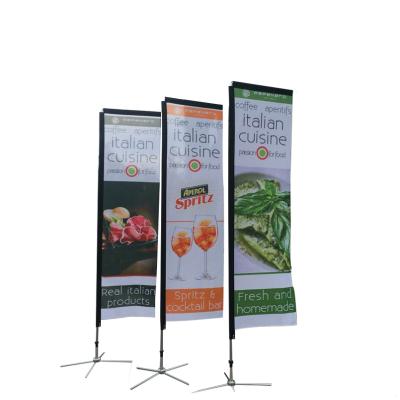 China Hot sales FLYING outdoor rectangular flag advertising beachflag flying banner rectangle for sale