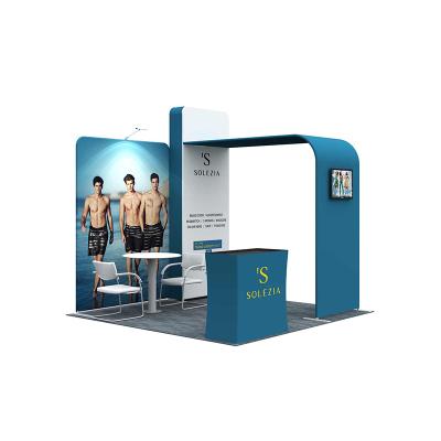 China Flame resistance hot sale and high quality 10x10 pop up trade show booth exhibit for sale