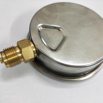 China Air Conditioner 4.0inch 1/4NPT 0-10000psi 304 stainelss steel pressure gauge for sale