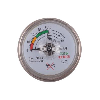 China Air Conditioner Oxygen Pressure Gauge 0-315bar for sale