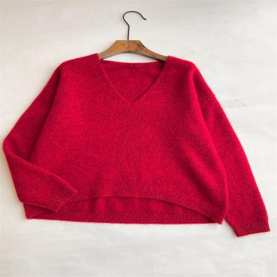 China Anti-Wrinkle Most Popular Women's Casual Soft Pullover Sweater Long Fabric Sweater Sweaters for sale