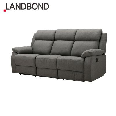 China Modern Guangdong Sofa Set Furniture With Manual High Capacity Sofa Kd Structure Italian Fabric Loading Recliner for sale