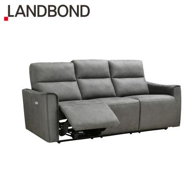 China Classic Living Room Sofa Set With Electric Recliner Modern Luxury French Electric Recliner Designer Sitting Room Furniture for sale