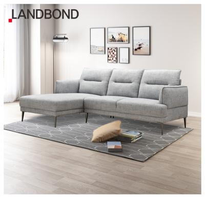 China Movable Modern Elegance Style High Capacity Living Room Furniture Design Luxury High Loading Sofa L Shape With Chaise for sale