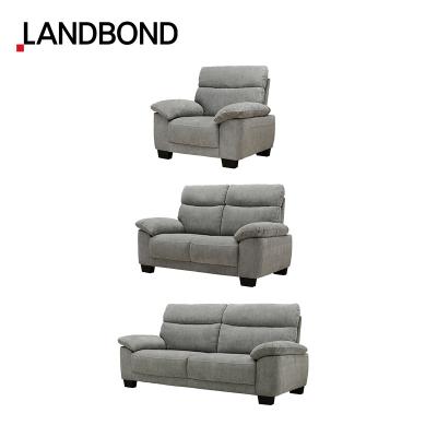 China Hot Selling Lightweight Sofa Furniture Set Manufacturers Gray Modular Fabric Sofa Living Classic Soft Easy Care High Back Design for sale