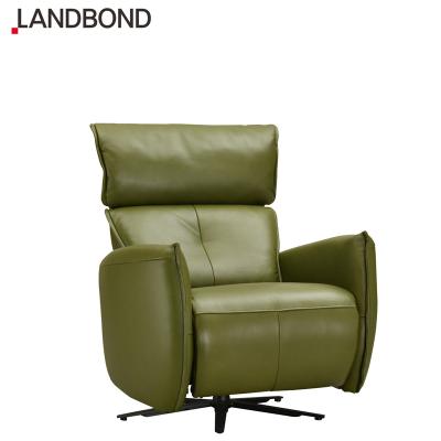 China Latest Luxury Living Room Sofa Set Manual Recliner Function Recliner Function Home Furniture Manual Adjustable Leather Sofa Set for sale