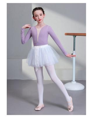 China tutu & Skirts Top Sell Long Sleeve Ballet Dance Skirt 4Colours Spring Autumn Dance Dress for sale