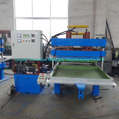 China Factory floor rubber compression press machine/equipment for the production of rubber tiles/50x50cm rubber tile making machine for sale