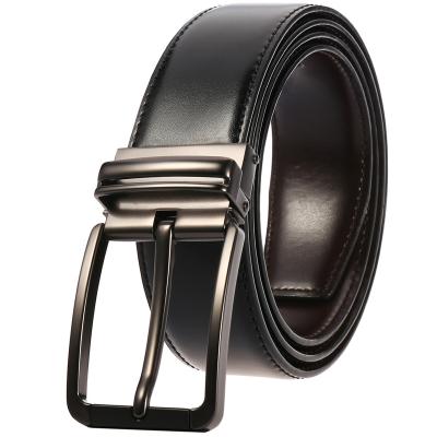 China Leisure Logo Pin Buckle Genuine Leather Belts made to order MenLY35-3943-1 for sale