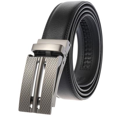 China Cowhide Mens Leather Alloy Automatic Buckle Belt Processing Custom Belts LY33-2220-1 for sale