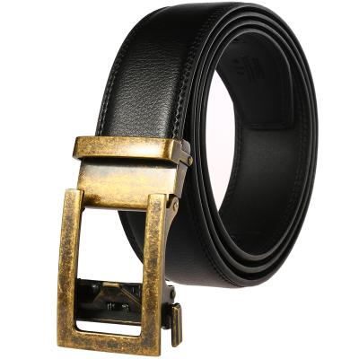 China Cowhide LY33-21601-1 LY33-21601-1 3.0CM Automatic Buckle Fashionable Men's Belt for sale