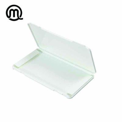 China Factory Direct Recyclable Customizable Japan Style Solid White Plastic Face Mask Case Container Box for sale