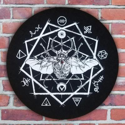 China New Design Slipmat OEM Minimalist Cheap Waterproof Absorbent Custom Felt Anti-Static Round Vinyl Felt Slipmat for sale