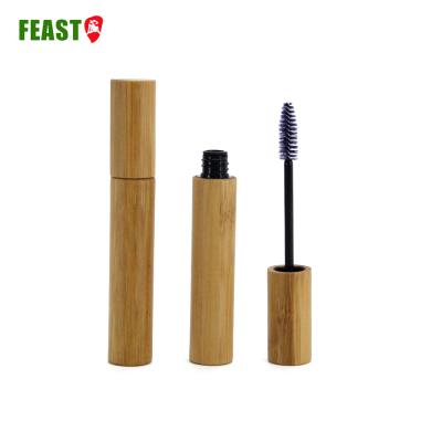 China Newest jar 10ml 15ml bamboo jar cosmetic high quality natural bamboo color bamboo mascara for sale