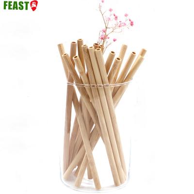 China Modern Individual Carbonization 120mmx8mm Environmental Goods Bamboo Drinking Straw for sale