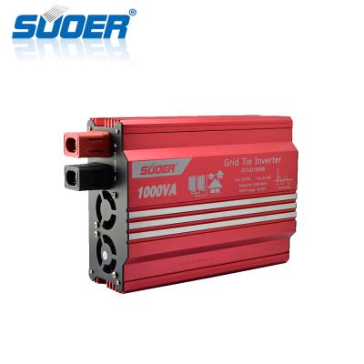 China Suoer 1000W 1KW DC To AC Solar On Grid Inverter From China Manufacturer 257*195*88.5mm for sale