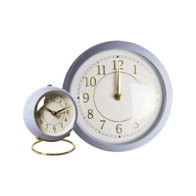 China Wholesale Creative CLASSIC Decoration Desktop Metal Fashion Aluminum Needle Around Digital Alarm Clock for sale