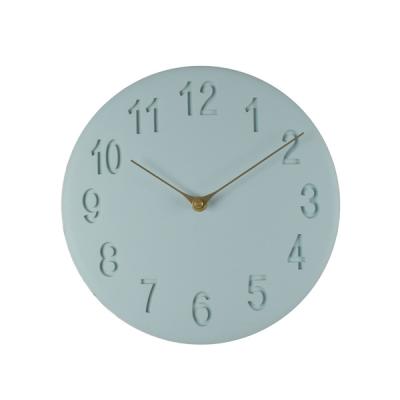 China 12 Hours Show Raymons 1.5v Round Digital Resin Wall Hanging Metal Decor Clock 10 Inch Hot Sale Style New With Customer Logo Clock for sale