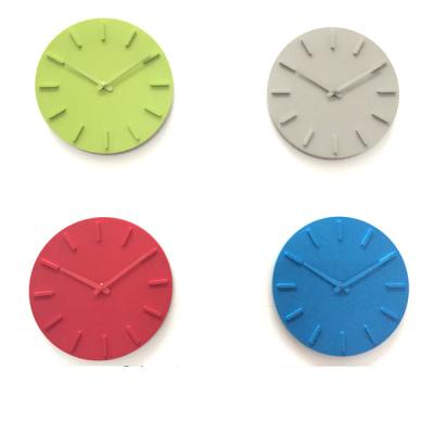 China 12 Hour Display Raymons Promotion Color Design Quartz Simple Round Multiple 10 Inch Wall Clock Plastic OEM Accept for sale