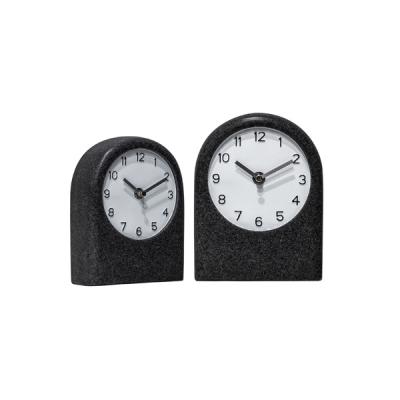 China 12 Hours Show Dial Wholesale Clock Raymons Terrazzo Decoration Quartz Home Table Clock With Customized Logo for sale