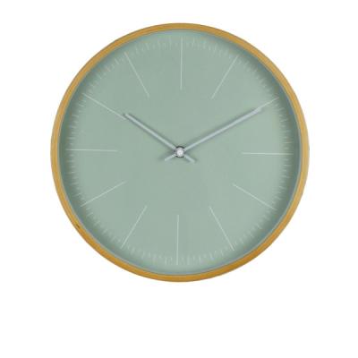 China 12 o'clock show new design Raymons12 inch clock round quartz wall clock plywood dial paper printing home decoration case wholesale for sale