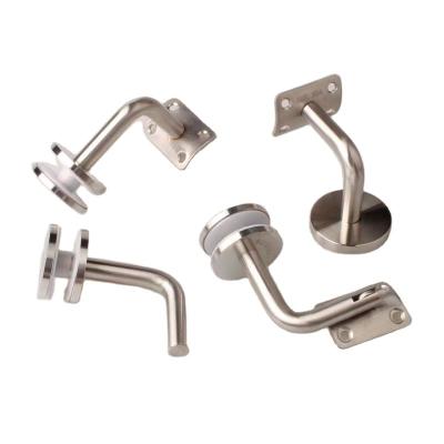 China Wall Mounted Railing Stair Handrail Support Stainless Steel Bracket Modern Railing Bracket Wall Mounted Accessories for sale