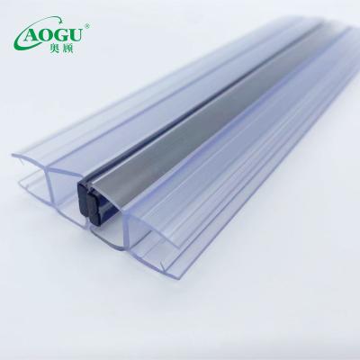 China Manufacturer Supply Frameless Seal Door Spring Strip Black Sliding Window Modern Sealing Strip Glass Door Sealing Strip for sale