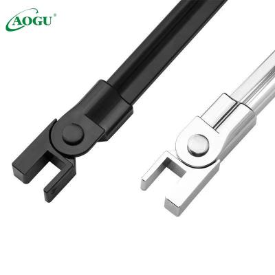 China Aluminum Alloy Modern Frameless Glass Bathroom Door Corner Connection Adjustable Water Blocking Sealing Strip for sale