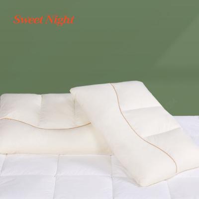 China Anti-static White Hotel Cover Gel Memory Latex Sponge Cotton Plush Bed Feather Velvet Pillows for sale