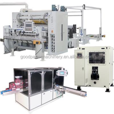 China Full Automatic Facial Tissue Factory Box Tissue Converter Cardboard High Speed ​​Automatic Facial Tissue Production Line for sale