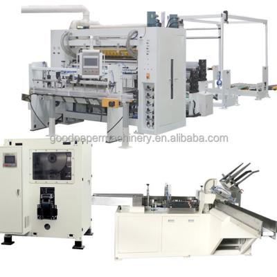 China Factory Factory Production Line v Folding Automatic Tissue Paper Tissue Facial Tissue Box Making Machine for sale